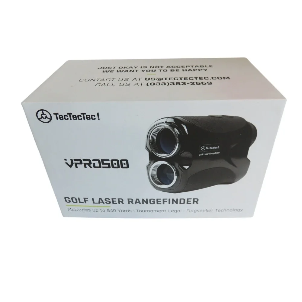 TecTecTec VPRO500 Golf Laser Rangefinder 540 Yards 6x Magnification Black